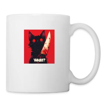 chat What? - Mug blanc - blanc - Droite