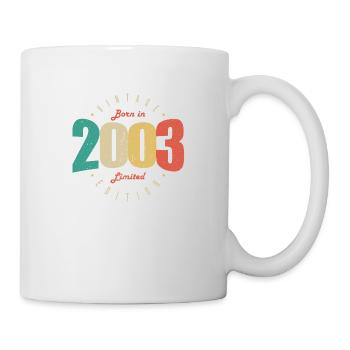 2003 Vintage Anniversaire Rétro Cadeau 2003 - Mug blanc - blanc - Droite