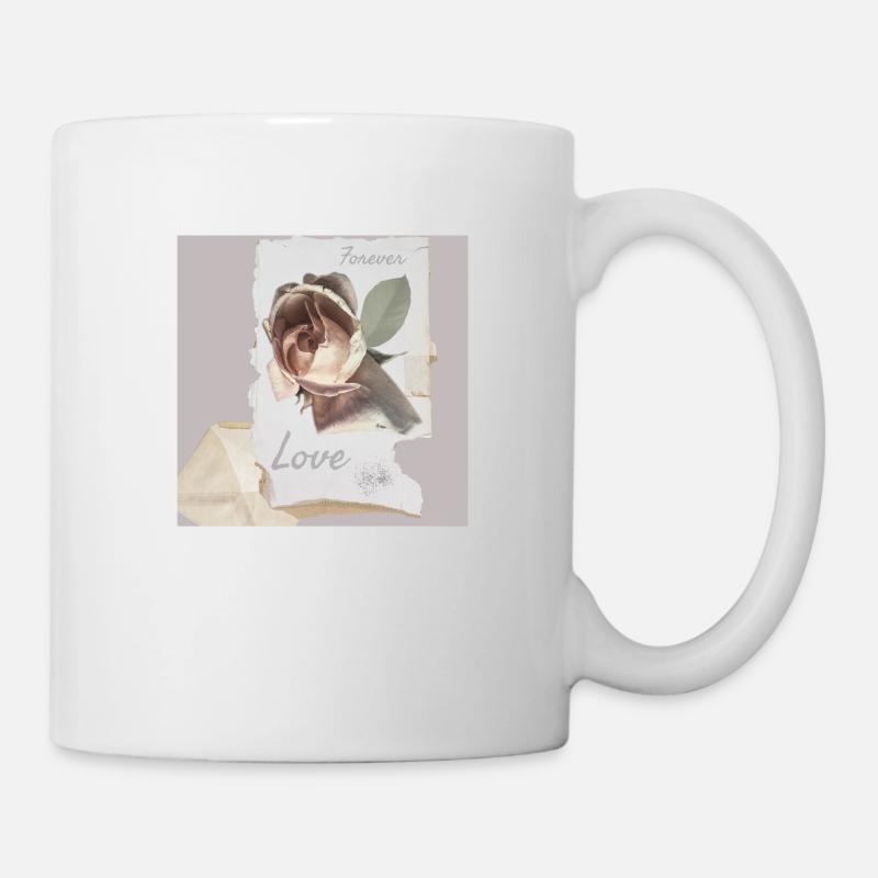 Rosenbrief - Tasse - Weiß