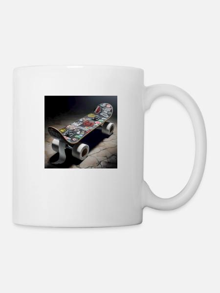 Paper Toilet Skate - Tasse - Weiß