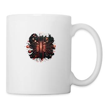 Computer Chip - Tasse - Weiß - Rechts