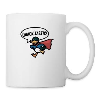 Canard super-héros charlatan Art Print - Mug blanc - blanc - Droite