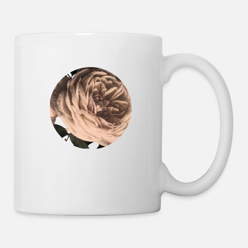 Rosenblüte - Tasse - Weiß