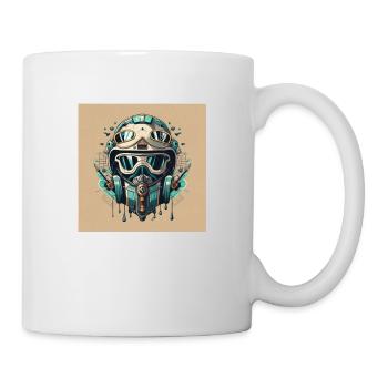 Future Style Motorradhelm - Tasse - Weiß - Rechts
