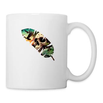 Plume de la mort - Mug blanc - blanc - Droite