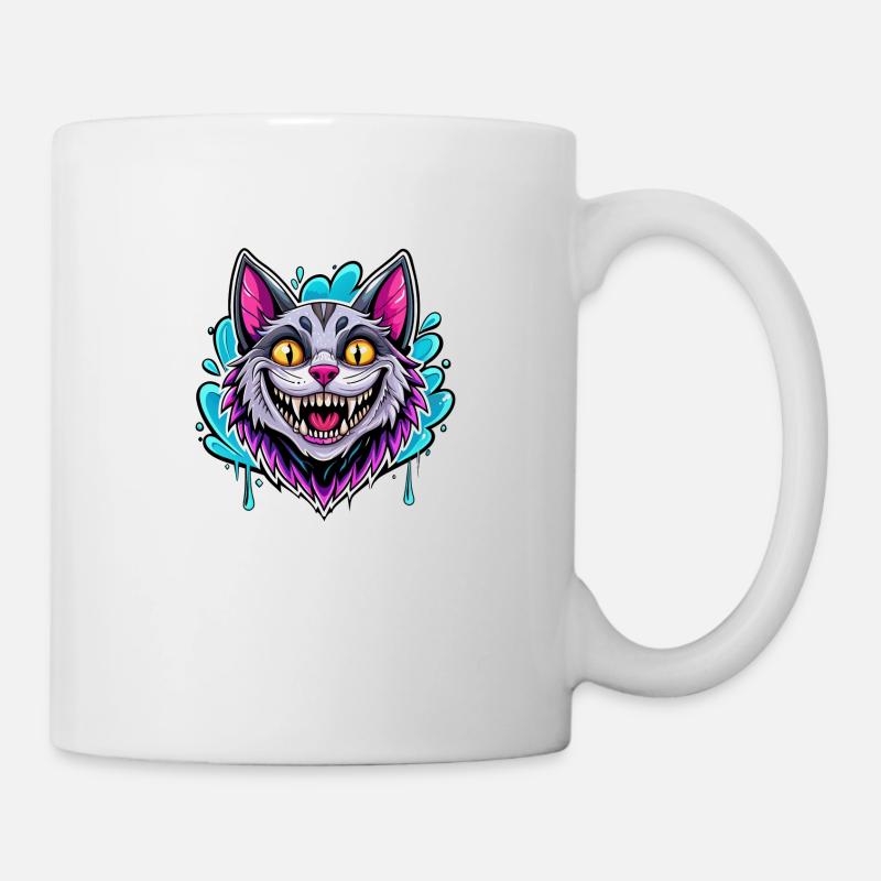 smiling cat - Mug - white