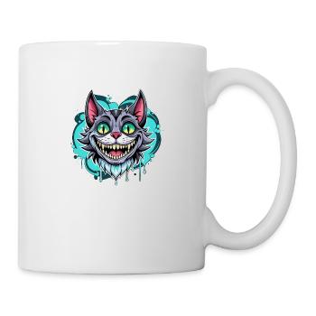 Chat heureux - Mug blanc - blanc - Droite