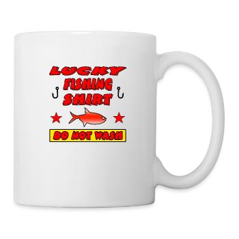 Angeln - Tasse - Weiß - Rechts