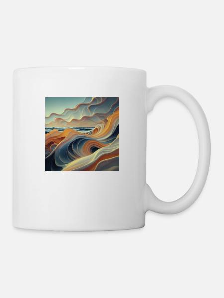 Futuristic sea - Mug - white