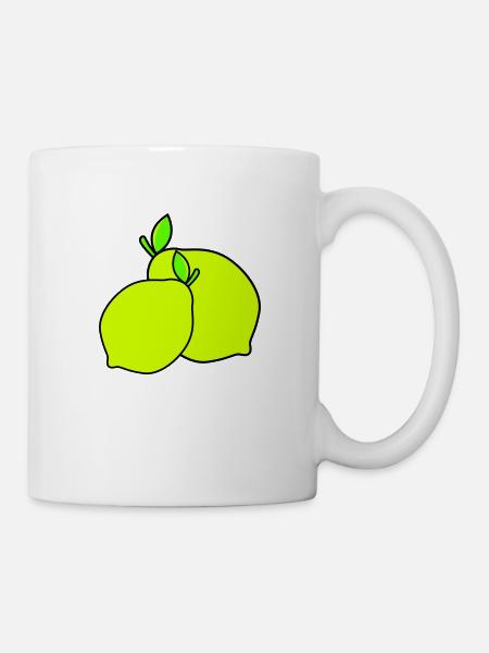 zitronen - Tasse - Weiß