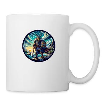 Viking nordique en mer - Mug blanc - blanc - Droite