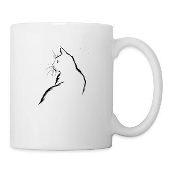 Chat, Motif De Chat - Mug blanc - blanc - Droite