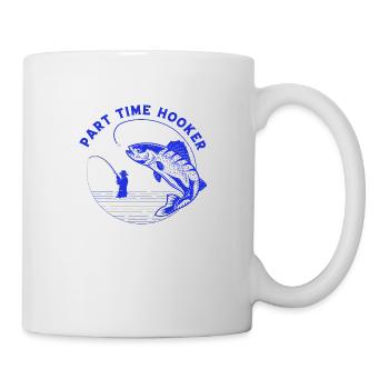 fisch, fisch, angeln, see, meer, angeln, fauna, exotisch - Tasse - Weiß - Rechts