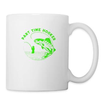 Fisch Angeln See Meer Angeln Fauna Exotisch - Tasse - Weiß - Rechts