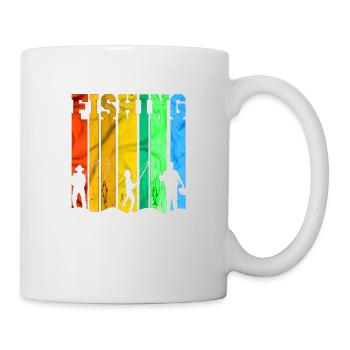 fisch, fisch, angeln, see, meer, angeln, fauna, exotisch - Tasse - Weiß - Rechts