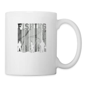 fisch, fisch, angeln, see, meer, angeln, fauna, exotisch - Tasse - Weiß - Rechts