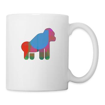 Gorilla - Tasse - Weiß - Rechts
