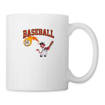 Le baseball est mon dessin animé préféré de la saison - Mug blanc - blanc - Droite