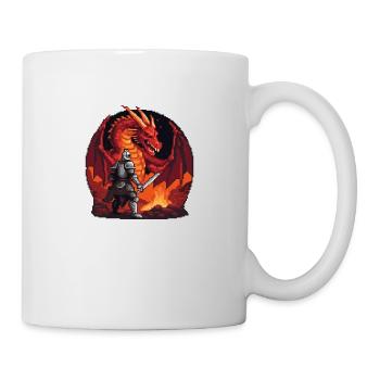 Showdown in der Drachenhöhle - Tasse - Weiß - Rechts