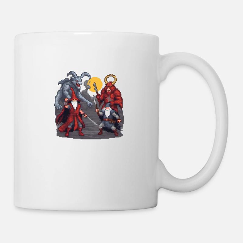 Mythischer Pixel-Abstand - Tasse - Weiß