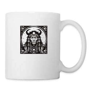 Tribal Moon Pixel - Mug - white - Right