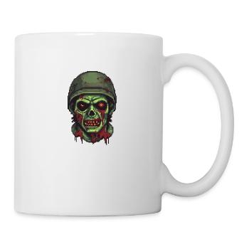 Zombie Soldier Pixel - Mug - white - Right