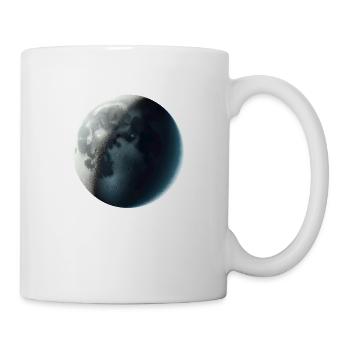 Zunehmende Mondsichel - Tasse - Weiß - Rechts