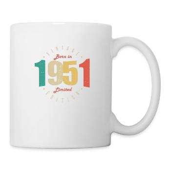1951 Vintage Anniversaire Rétro Cadeau 1951 - Mug blanc - blanc - Droite