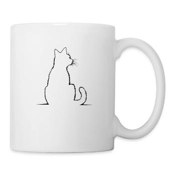 Cat, Cat Motif - Mug - white - Right