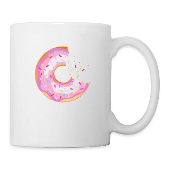 Donut-Crunch essen Metzgergebäck 12 Q - Tasse - Weiß - Rechts