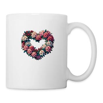Couronne de rhododendrons - Mug blanc - blanc - Droite