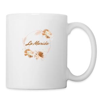 The Floral Bride - Bachelorette Party Gift Idea - Mug - white - Right