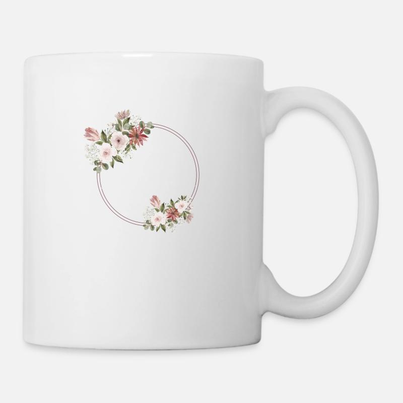 Team der Blumenbraut - Junggesellinnenabschied Geschenkidee - Tasse - Weiß