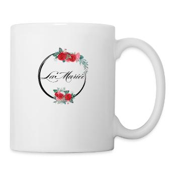 The Red Floral Bride - Bride Gift Idea - Mug - white - Right