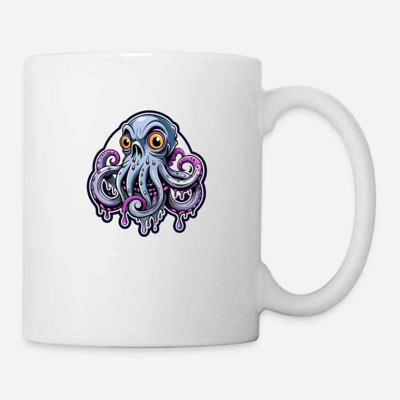pieuvre - Mug blanc - blanc