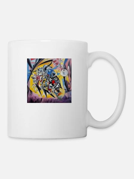 abstract surreal design, directly from the artist - Mug - white