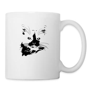 cat, cat motif, cute, gift, gift ideas - Mug - white - Right
