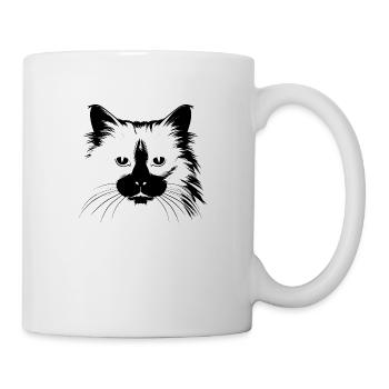 cat, cat motif, cute, gift, gift ideas - Mug - white - Right