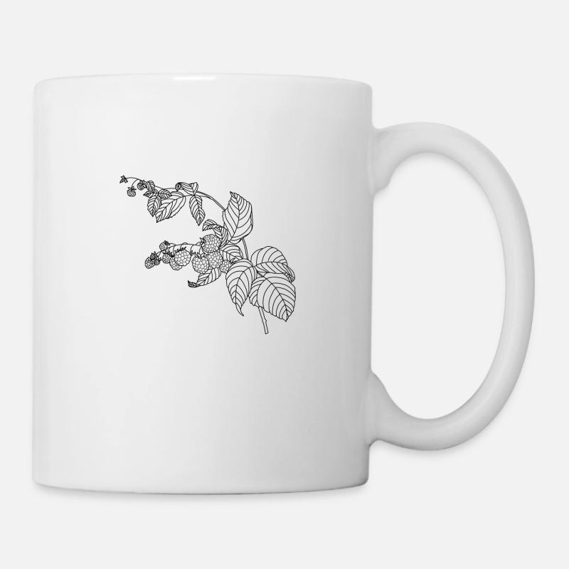 Himbeere - Tasse - Weiß