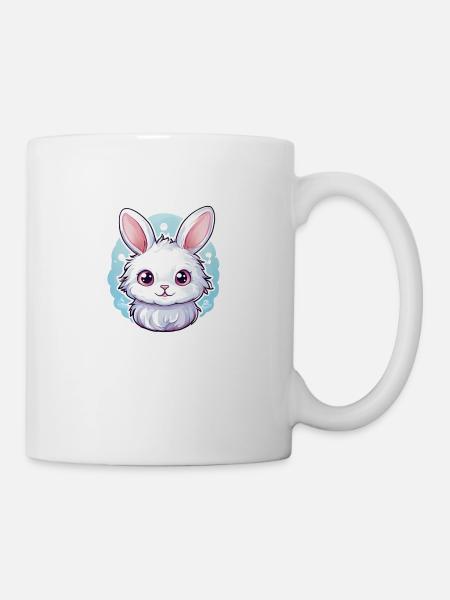 cute easter bunny - Mug - white