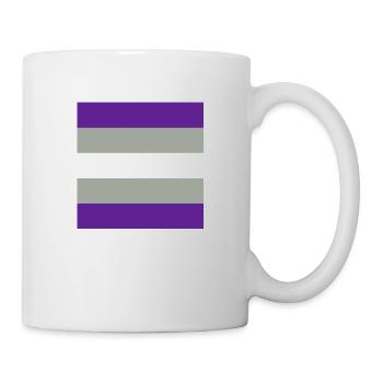 Greysexual Pride Flag Badge - Tasse - Weiß - Rechts