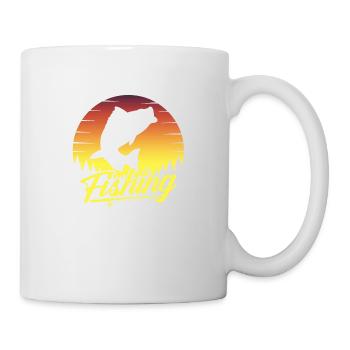 fisch, fisch, angeln, see, meer, angeln, fauna, exotisch - Tasse - Weiß - Rechts
