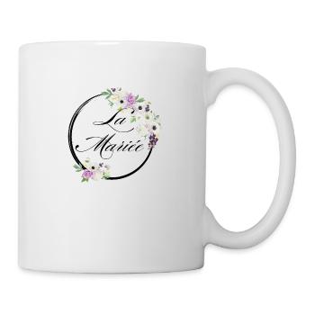 The Purple Floral Bride - Bride Gift Idea - Mug - white - Right