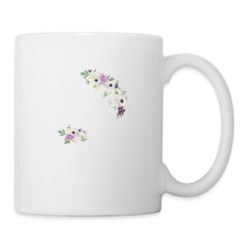 The Purple Floral Bride - Bride Gift Idea - Mug - white - Right
