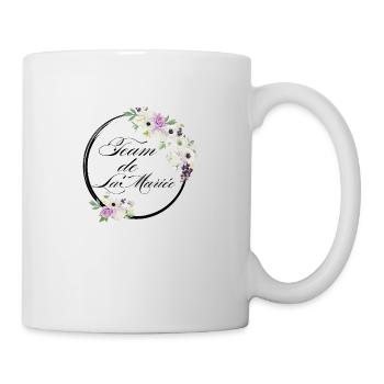 Team de La mariée floral violet-idée cadeau Evjf - Mug blanc - blanc - Droite