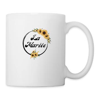 The Sunflower Floral Bride - Bride Gift Idea - Mug - white - Right