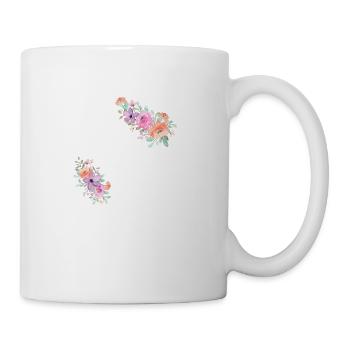 The Pink Floral Bride - Bride Gift Idea - Mug - white - Right