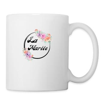 The Pink Floral Bride - Bride Gift Idea - Mug - white - Right