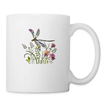 Libellule - Mug blanc - blanc - Droite