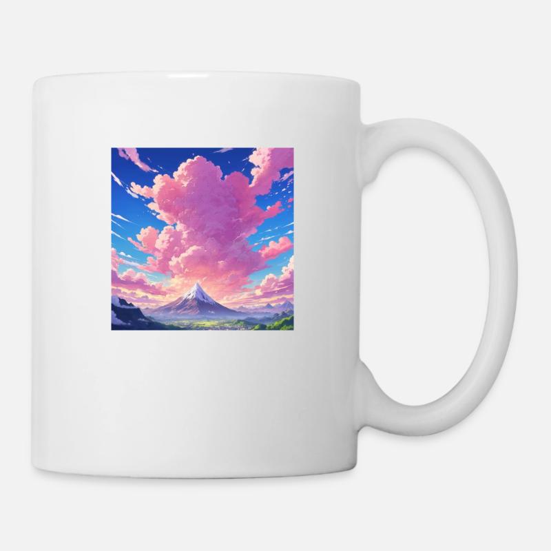 Anime pink clouds - Mug - white